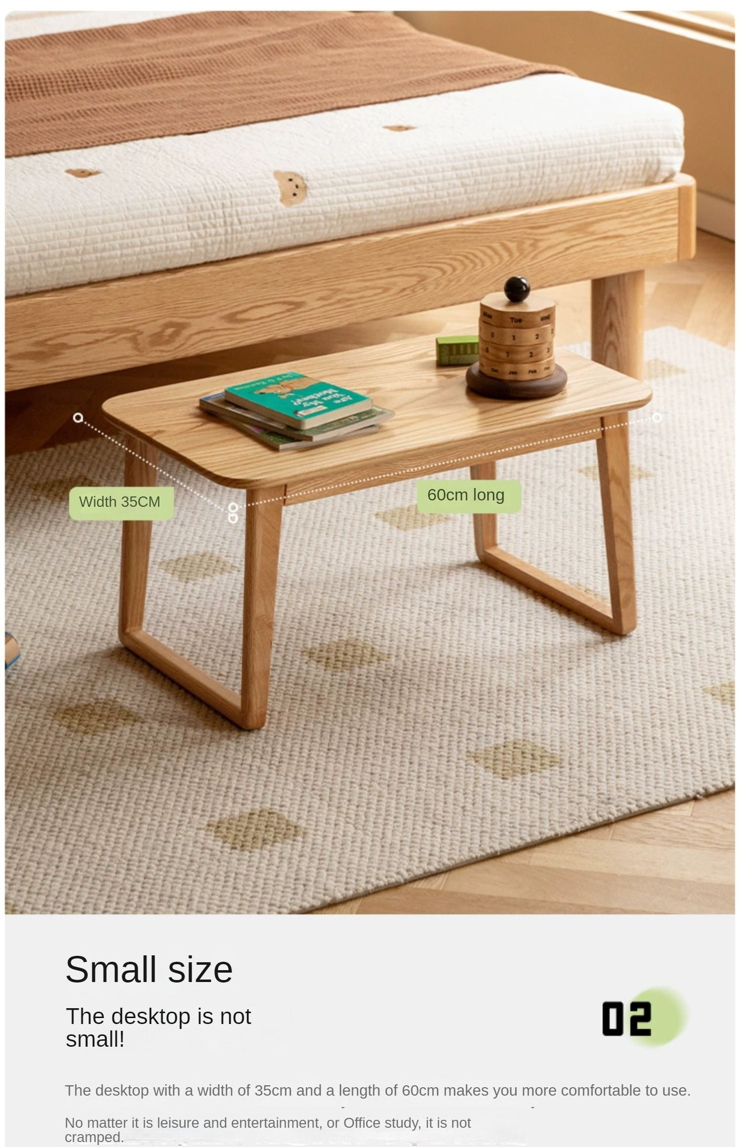 Oak Solid Wood Bay Window Table