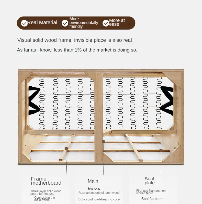 Genuine Leather Sofa, Italian Minimalist Design