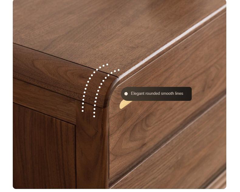 Black Walnut, Catalpa Solid Wood Drawer Storage Cabinet