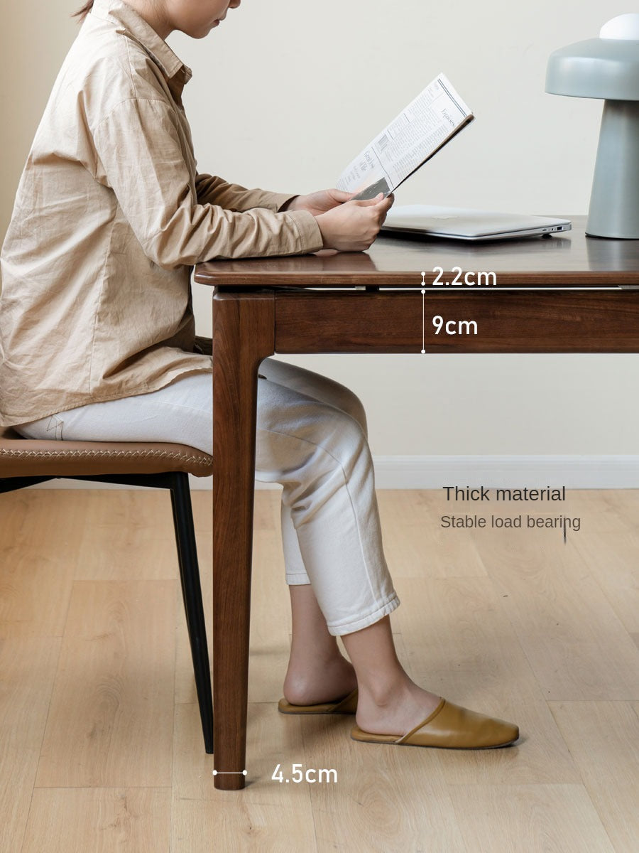 Black Walnut, Ash, Oak, Sandalwood Solid Wood Office Desk, Long Table