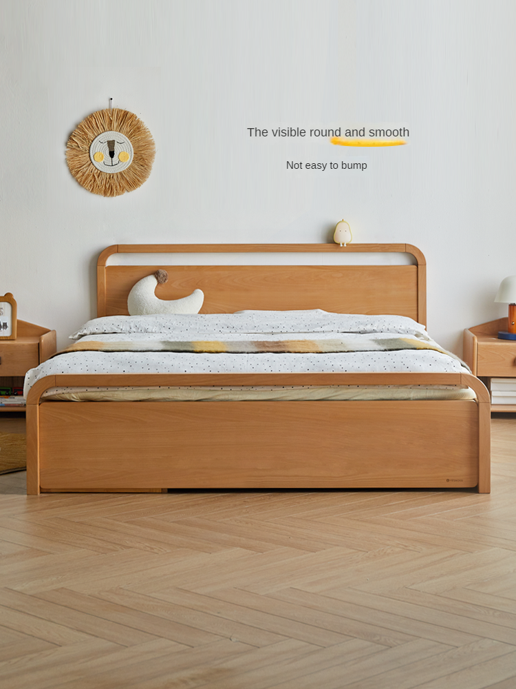 Beech solid wood Multi-functional with storage box bed<