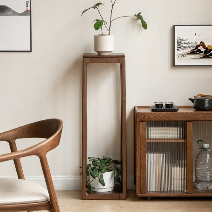 Black Walnut, Sandalwood Solid Double Layer Storage Flower Frame