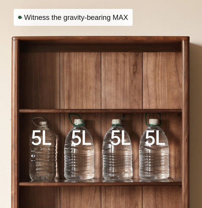 Black Walnut, Oak, Ash Solid Wood Bookcase Whole Wall Free Combination Bookshelf
