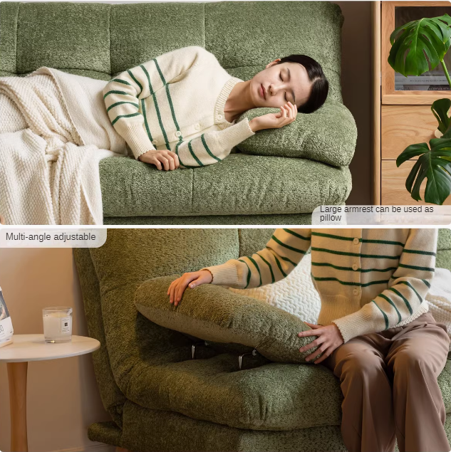 Fabric Sleeper Sofa Modern Simple