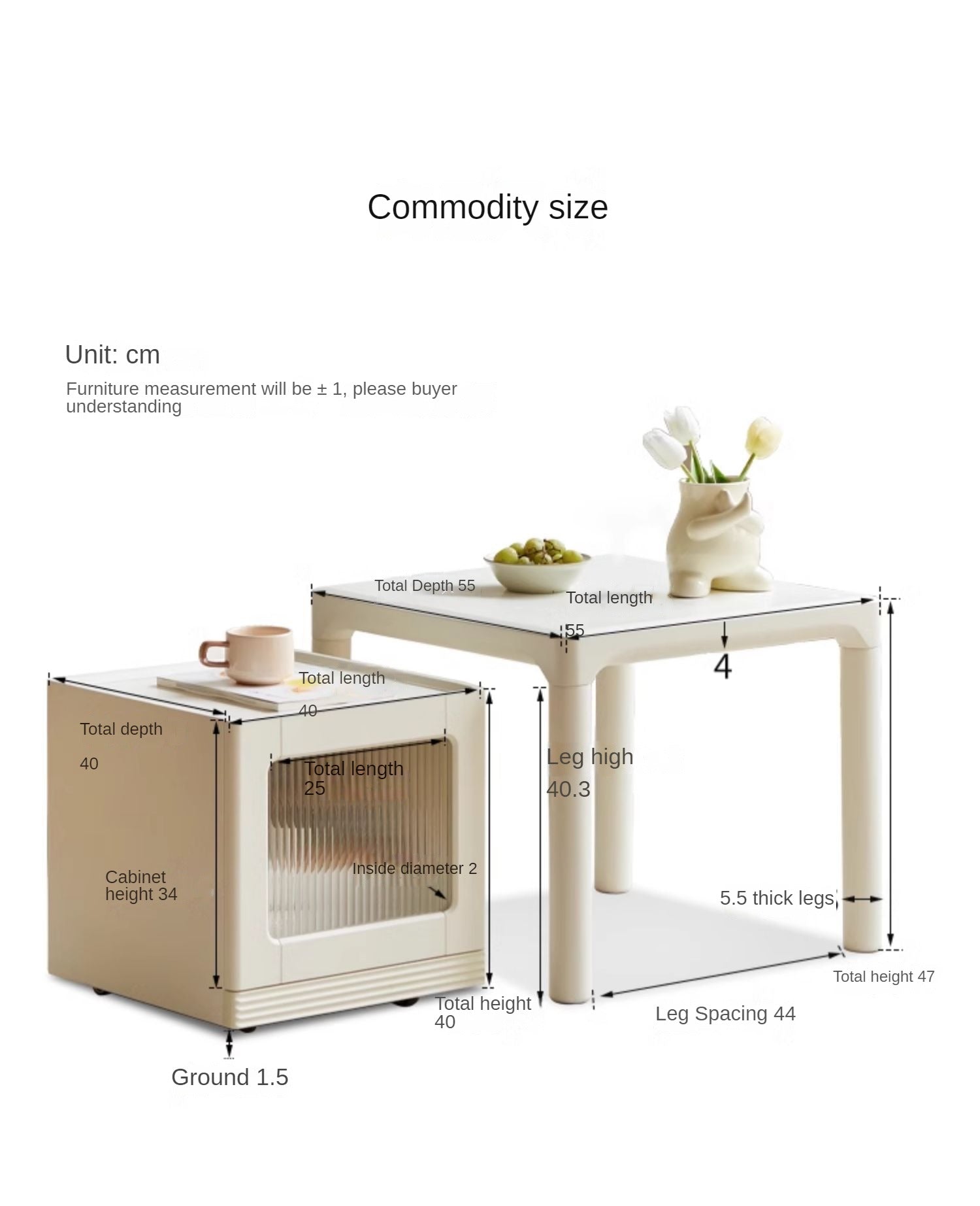 Pine Solid Wood Modern Mobile Coffee Table Storage Cabinet