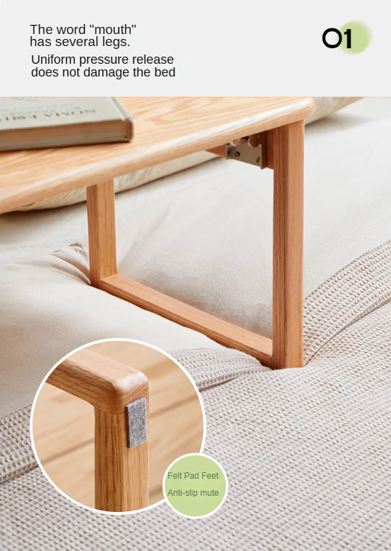 Oak Solid Wood Bay Window Folding Table