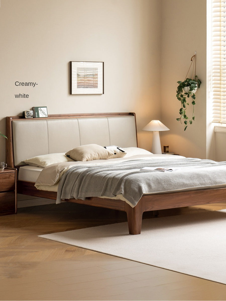 Black Walnut Solid Wood Top Layer Cowhide