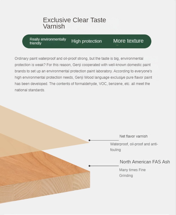 Ash, Oak Solid Wood Modern Combination Bookcase Integrated Card Seat