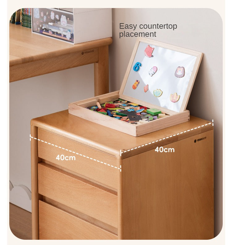 Beech Solid Wood Children's Writing Desk