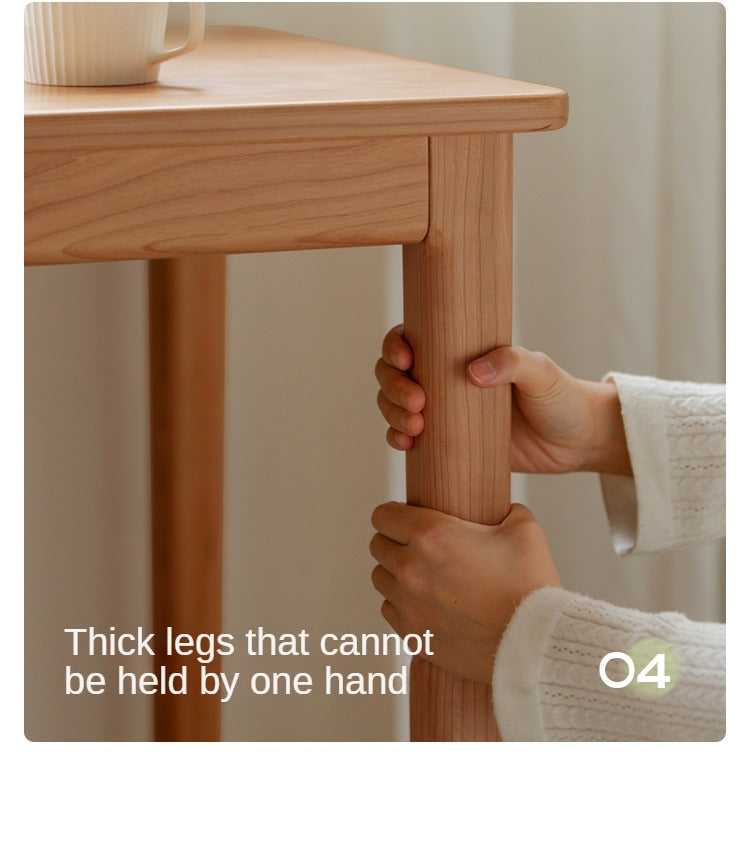 Cherry Solid Wood Desk Medieval Study Computer Desk