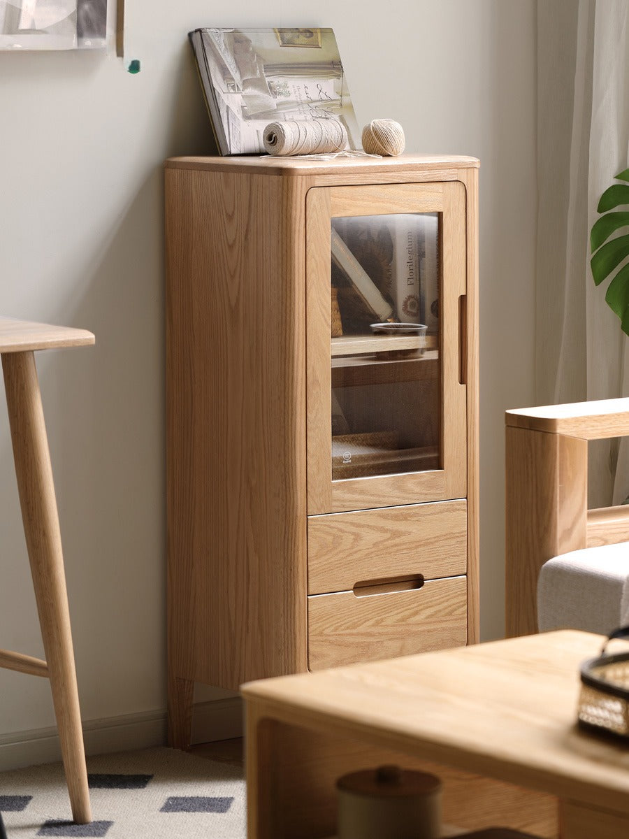 Oak Solid Wood Nordic Side Cabinet