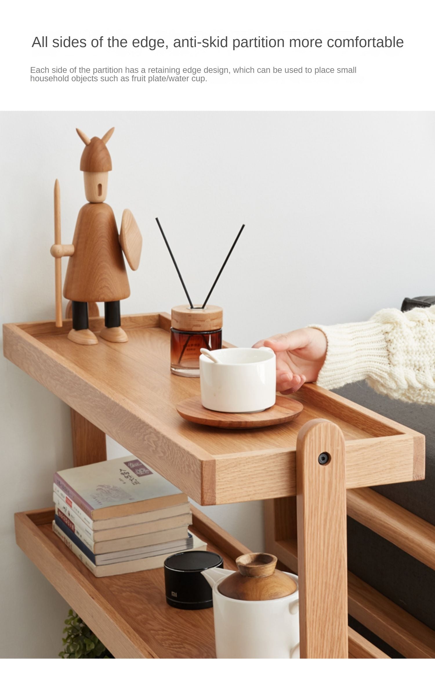 Oak Solid Wood Flower Rack