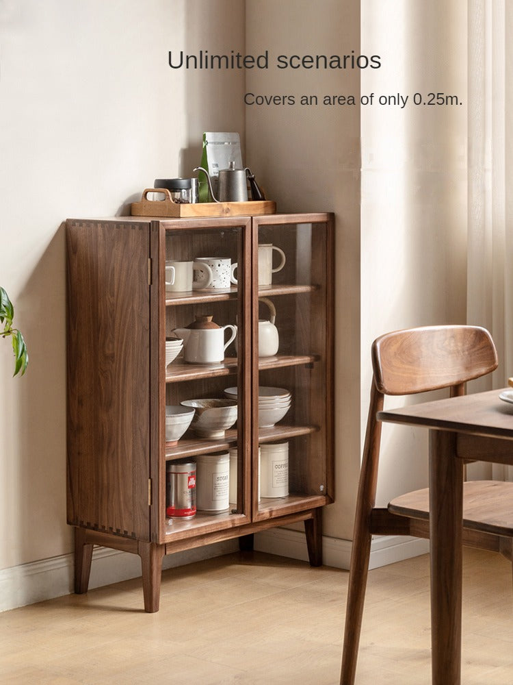 Black Walnut, Ash Solid Wood Dining Sideboard