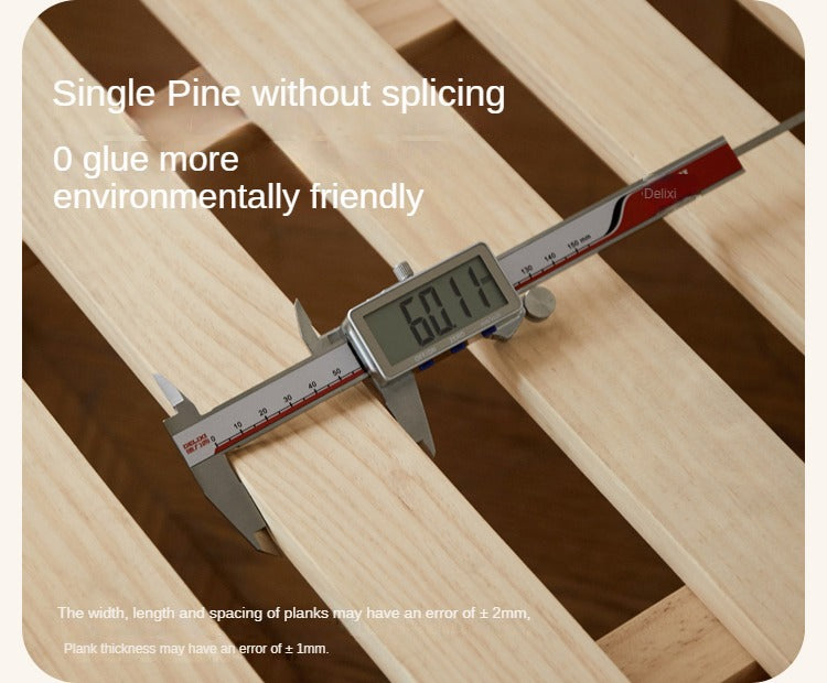 Beech Solid Wood Children's Rainbow Montessori Platform Bed.