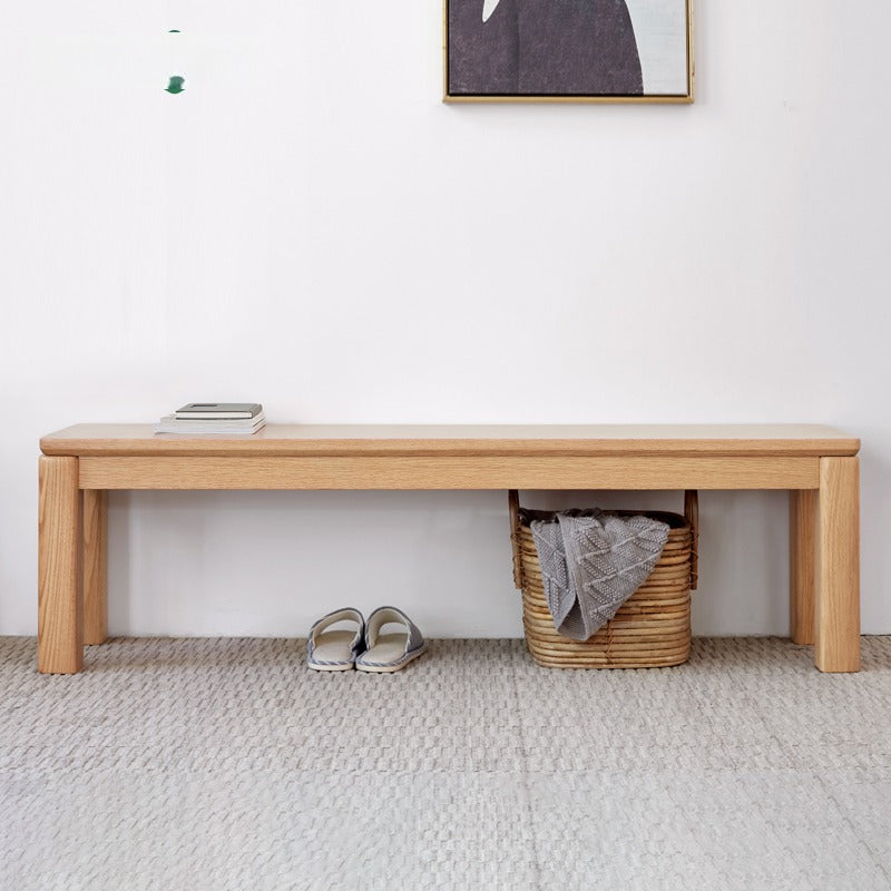 Oak Solid Wood Long Nordic Modern Bench