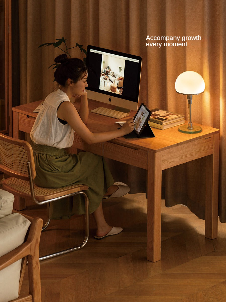 Oak, Beech Solid Wood Office Desk