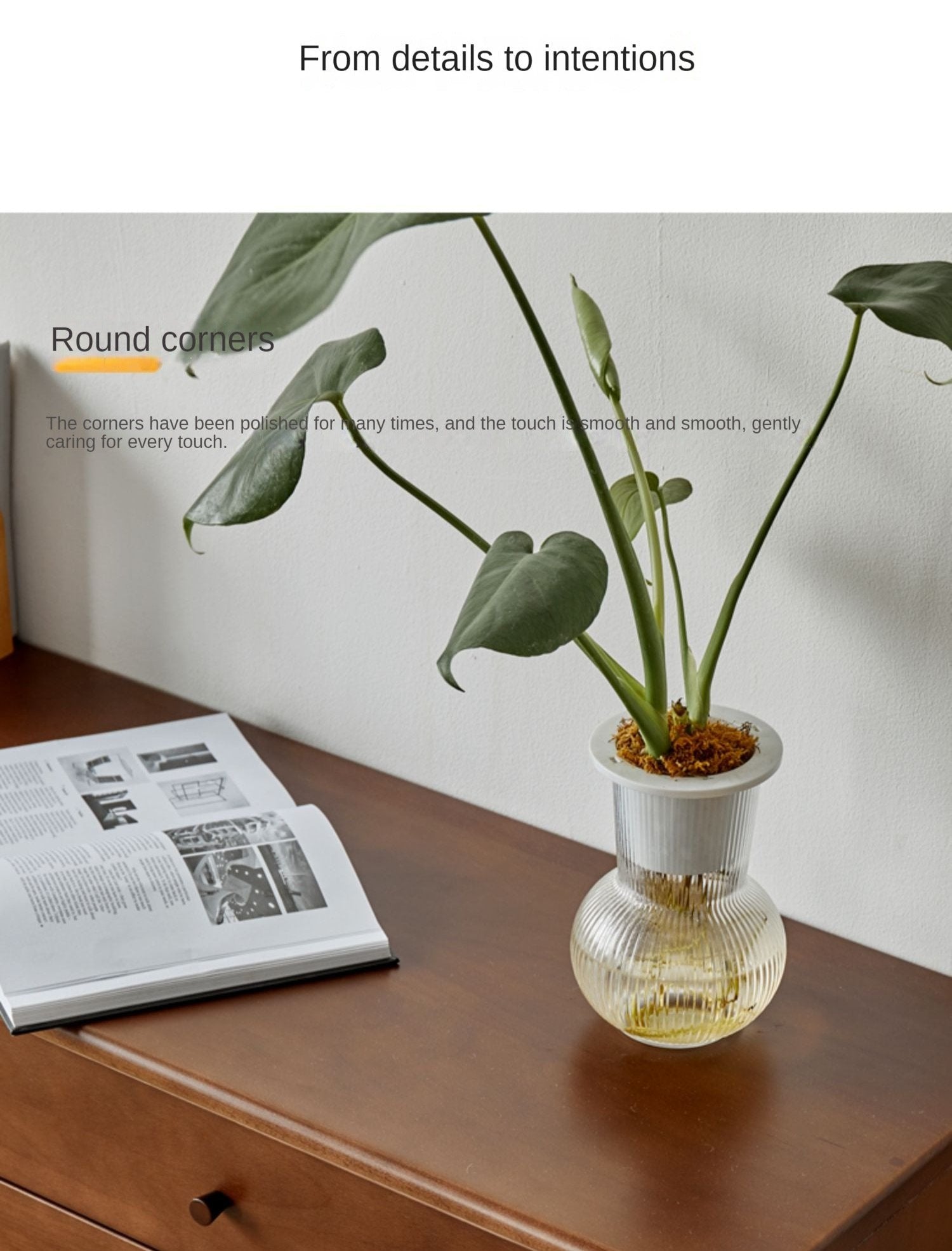 Beech Solid Wood Large TV Cabinet.