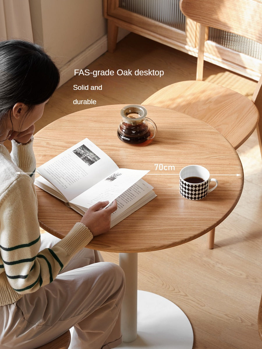 Oak Solid Wood Lifting Side Table