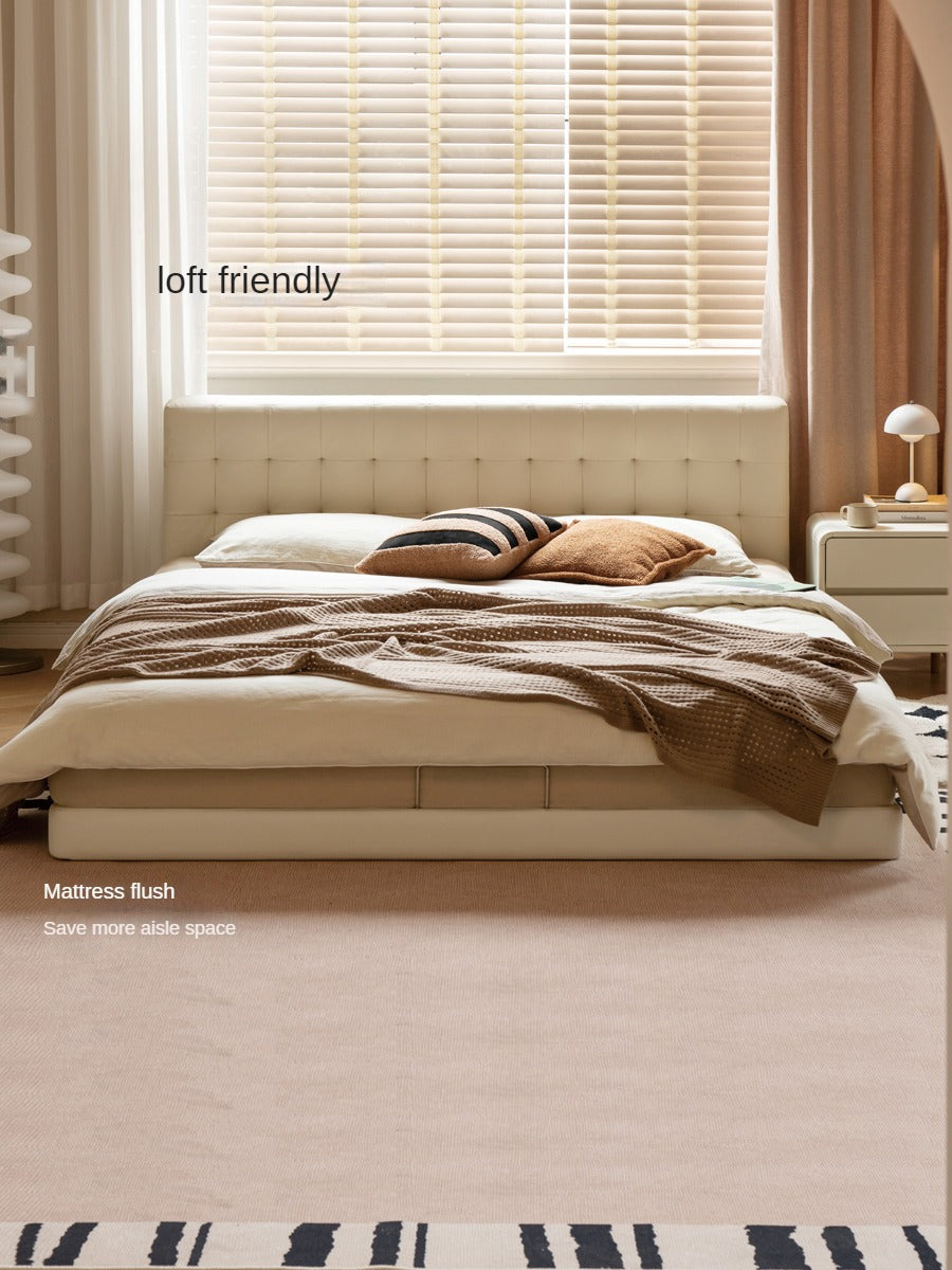 Organic Leather Art Floor Bed