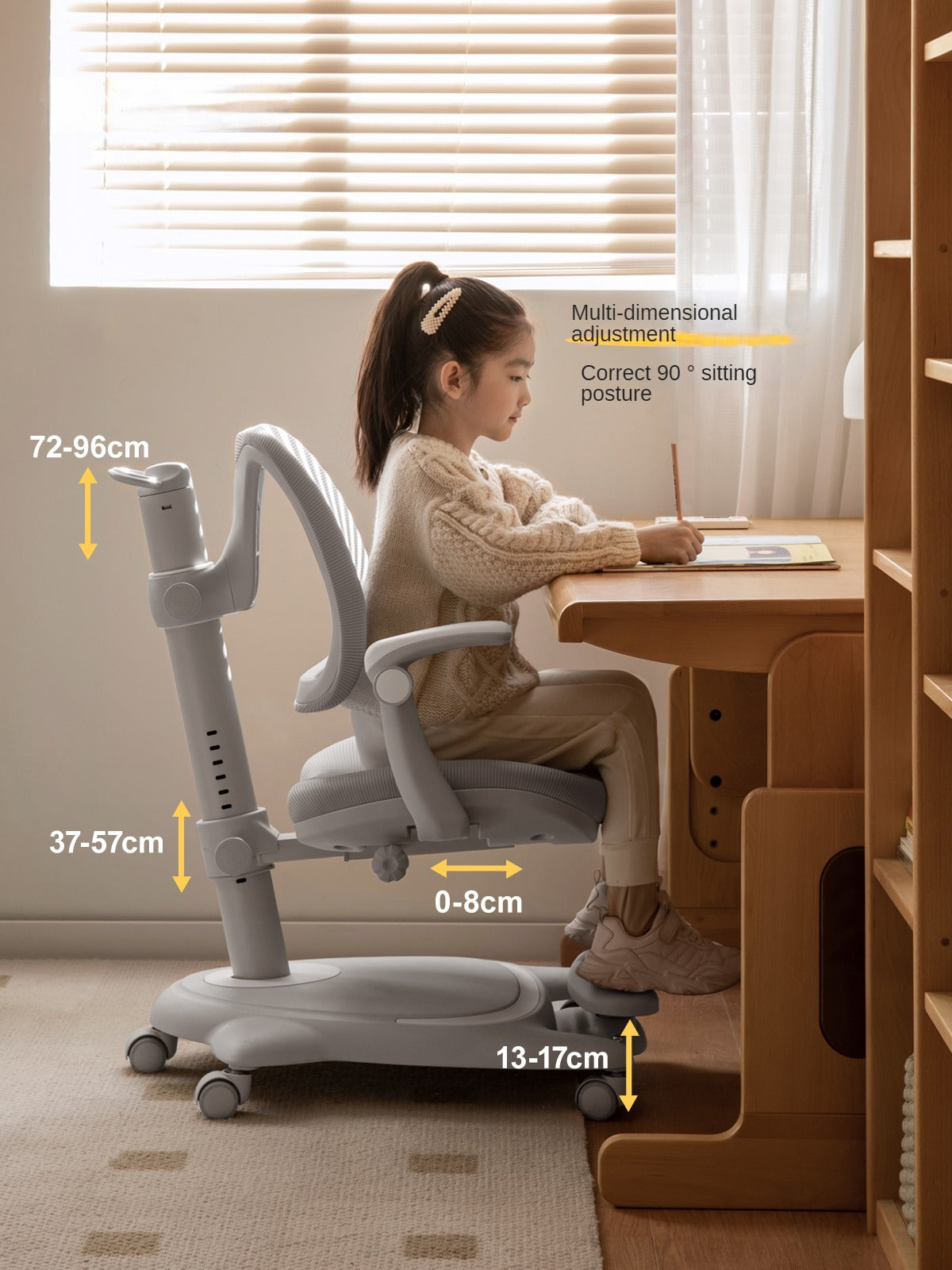 Soft Bag Lifting Movable Upright Children's Back Chair.