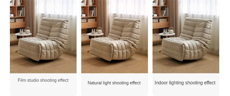 Caterpillar Rotatable Technology Fabric Lazy Chair