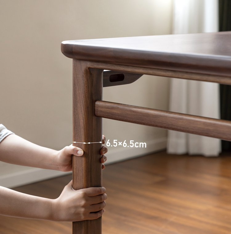 Black Walnut, Ash Solid Wood Style Tea Table.