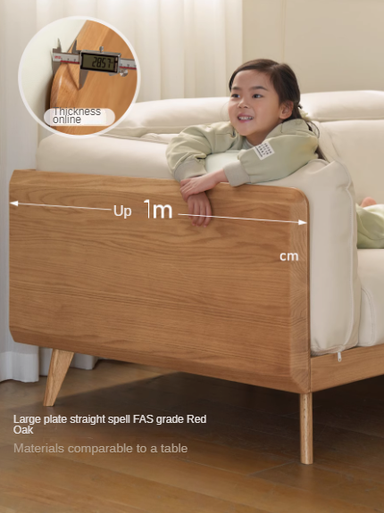 Oak, Ash Solid Wood High-Back Adjustable leather, fabric Sofa