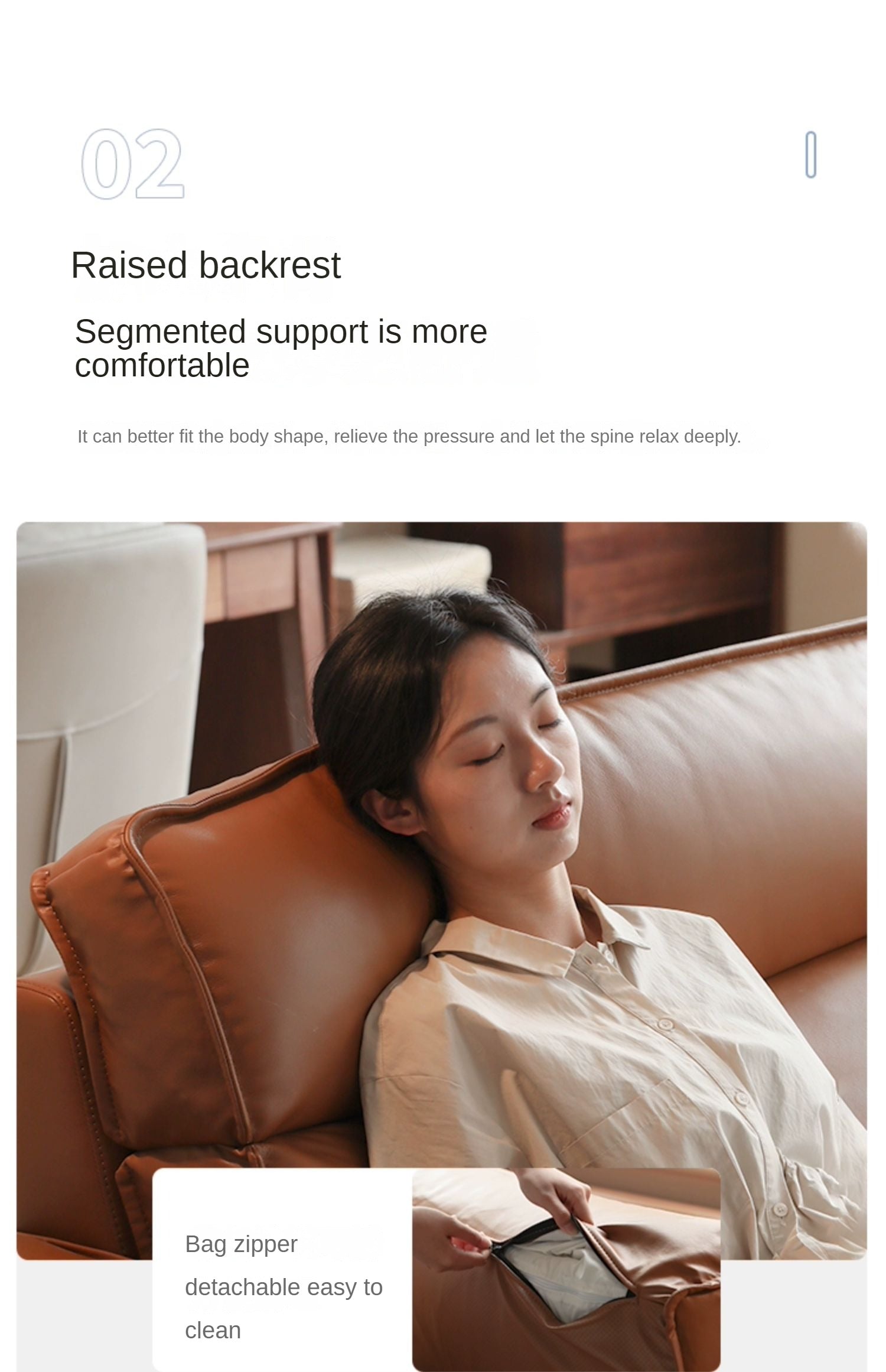 Genuine Leather Art Down Sofa.