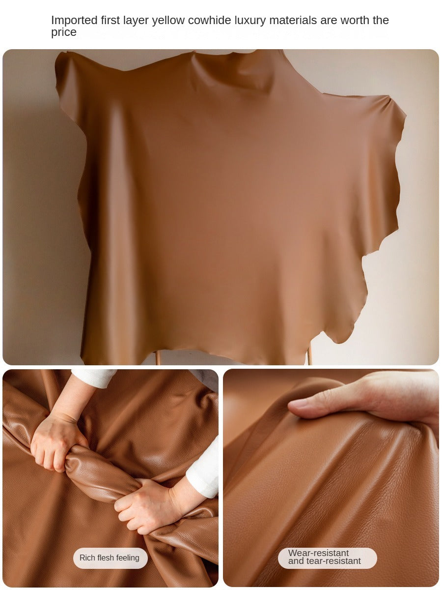 Leather Sofa, Head Layer, Cowhide Electric Sofa.