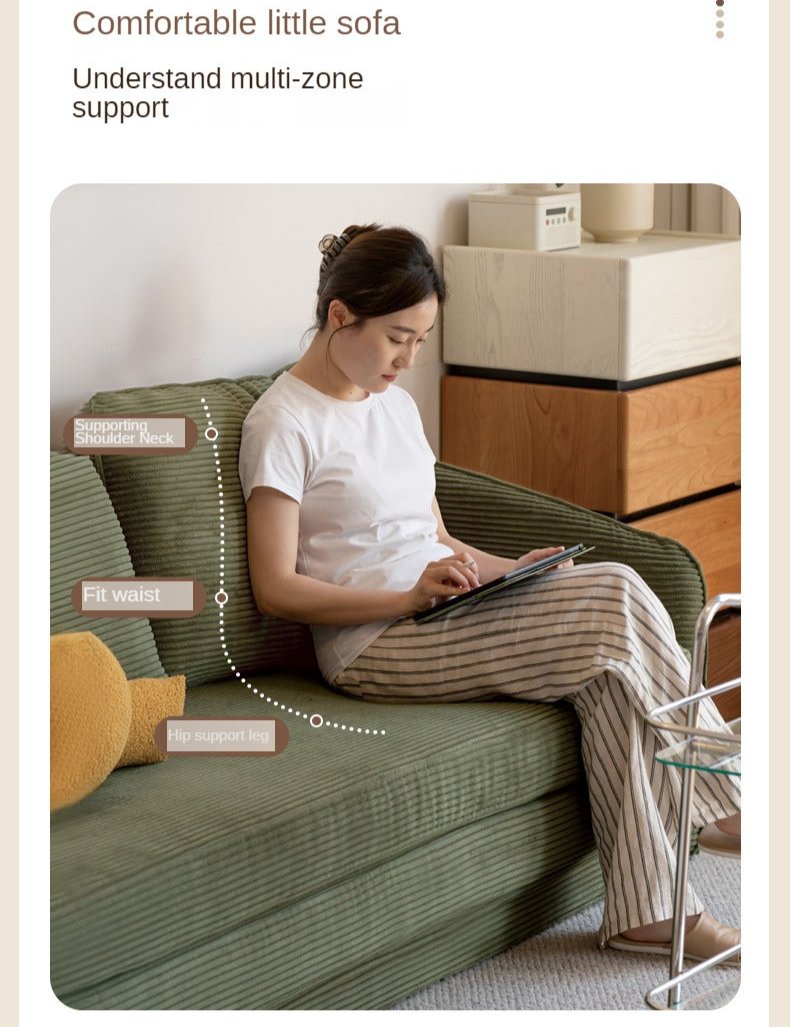 Fabric Floor Folding Dual-purpose Sofa.
