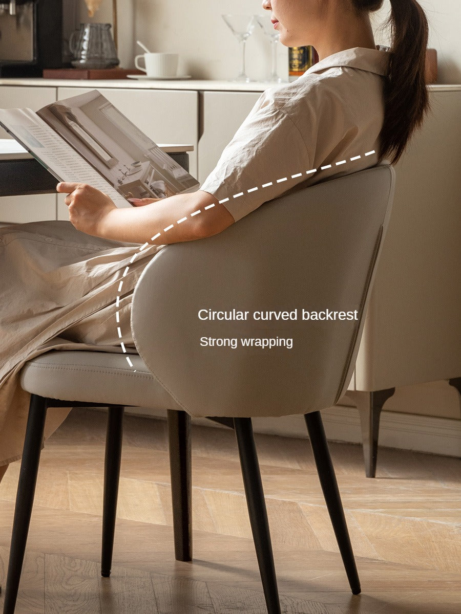 Soft Gray Leisure Dining Chair