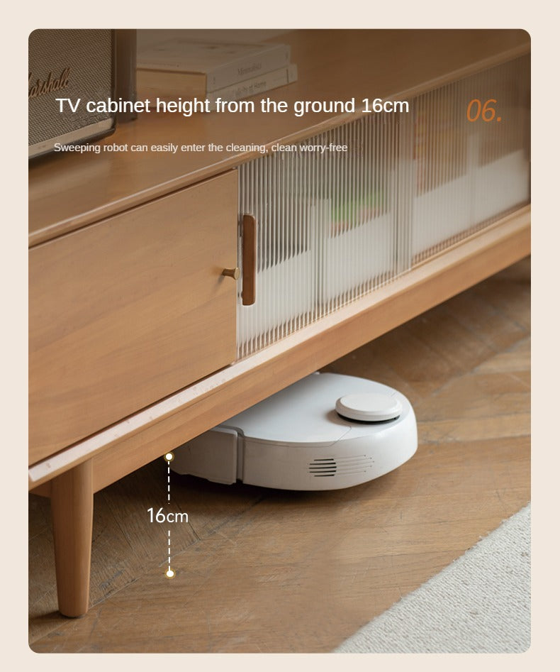 Poplar Solid Wood Glass Sliding Door Storage TV cabinet.