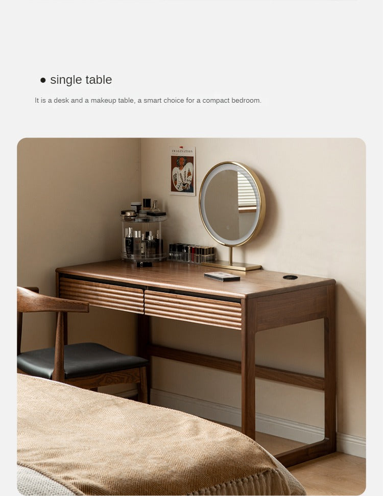 Black Walnut Solid Wood Desk Nordic