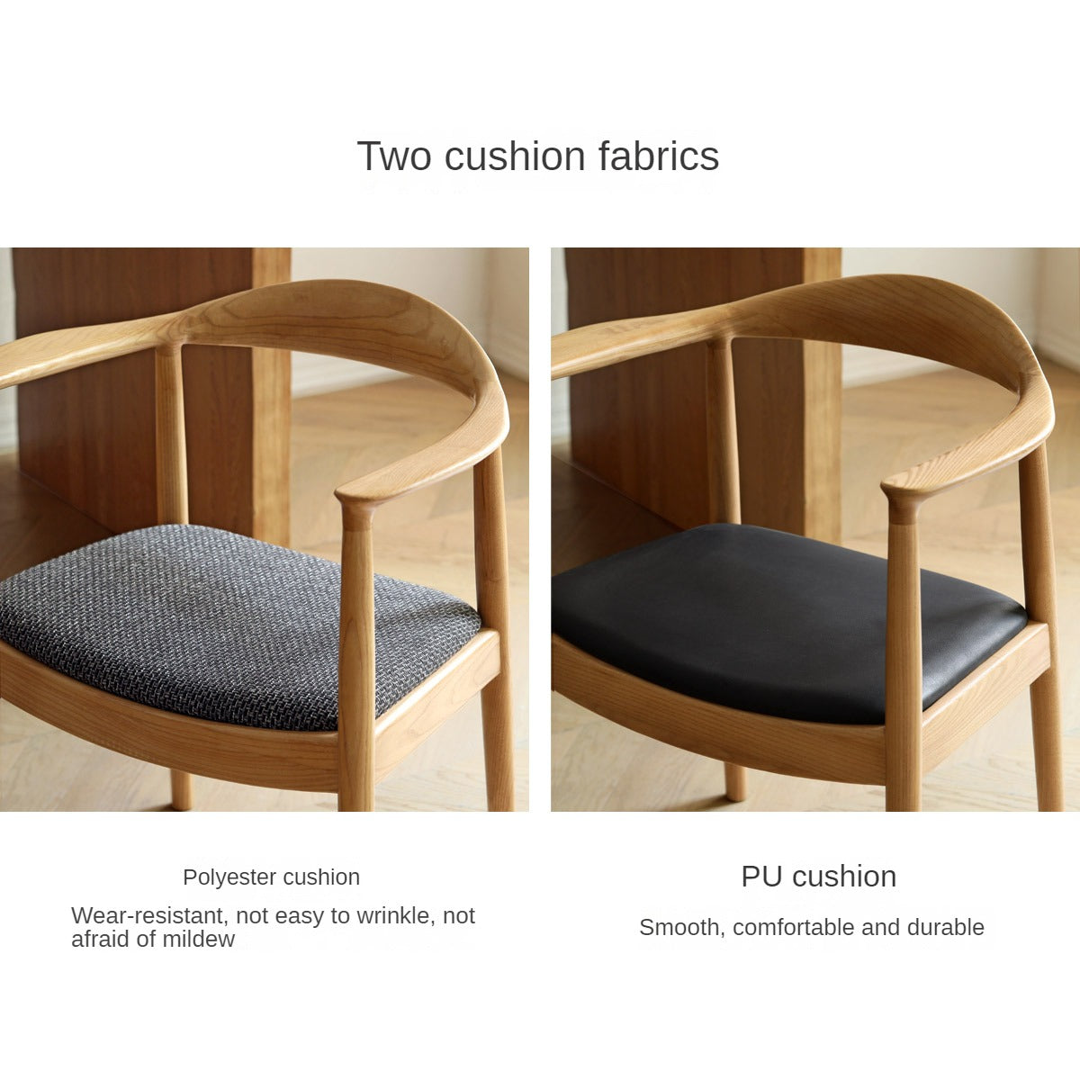 Ash Solid Wood Japanese Presidential Dining Chair