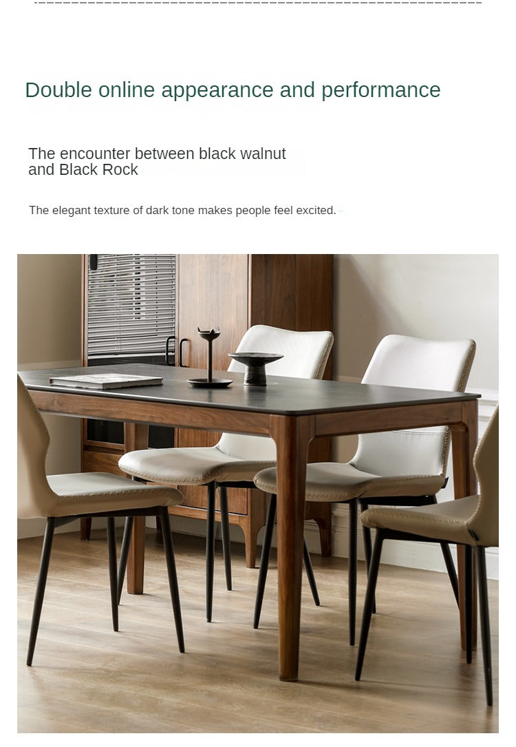 Black Walnut Dining Tables With Slate Top