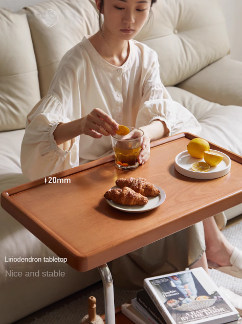 Beech, Ash, Oak, Cherry, Poplar Solid Wood C-type Side Table Modern