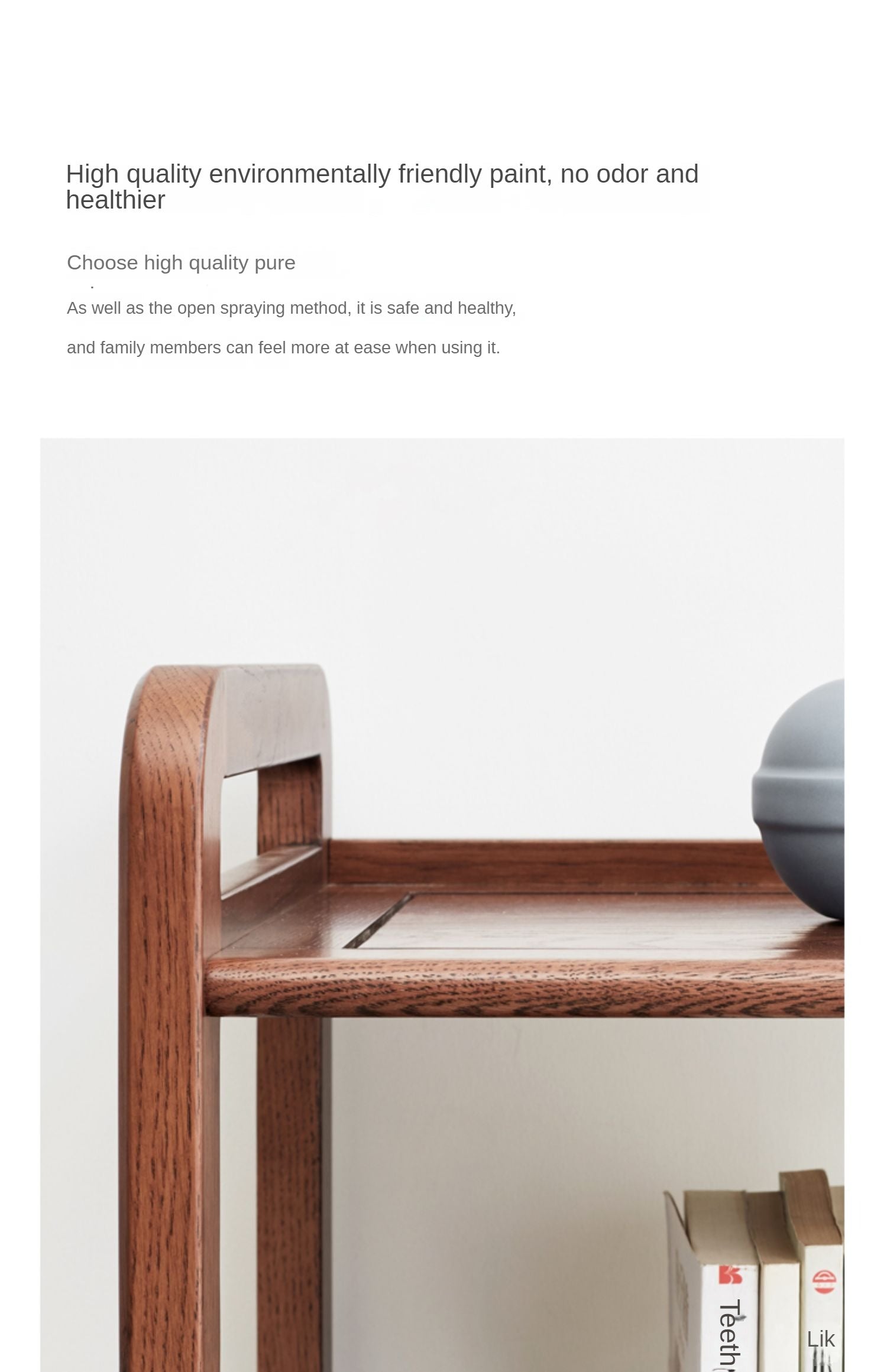 Oak Solid Wood Floor-To-Ceiling Racks Modern