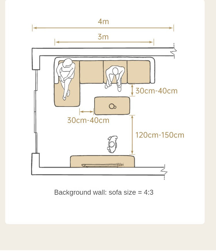 Down Fabric Sofa Cream Style.
