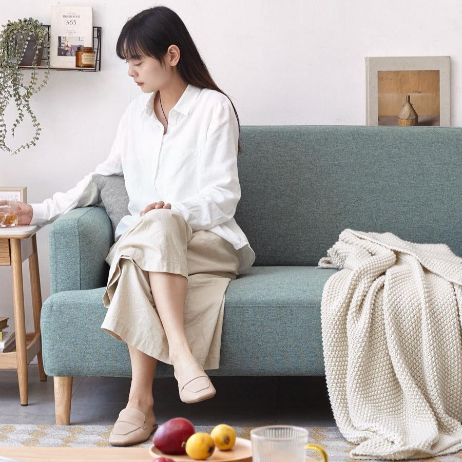 Fabric Double Sofa Scandinavian.
