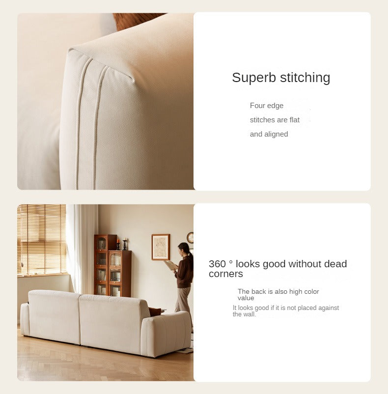 Fabric Cream Style Cat Scratching Cloth Sofa.