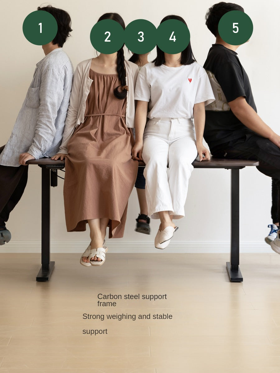 Ash, Sandalwood, Black Walnut Solid Wood Electric Elevating Office Desk