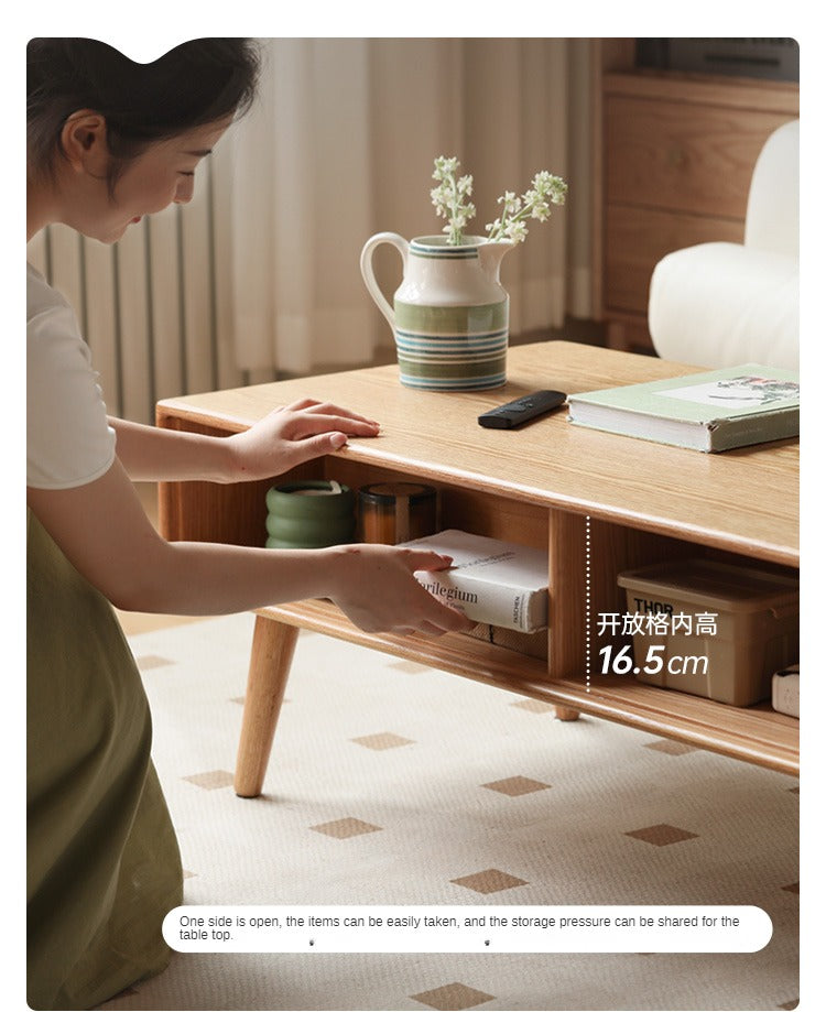 Oak Solid Wood Classic Coffee Table