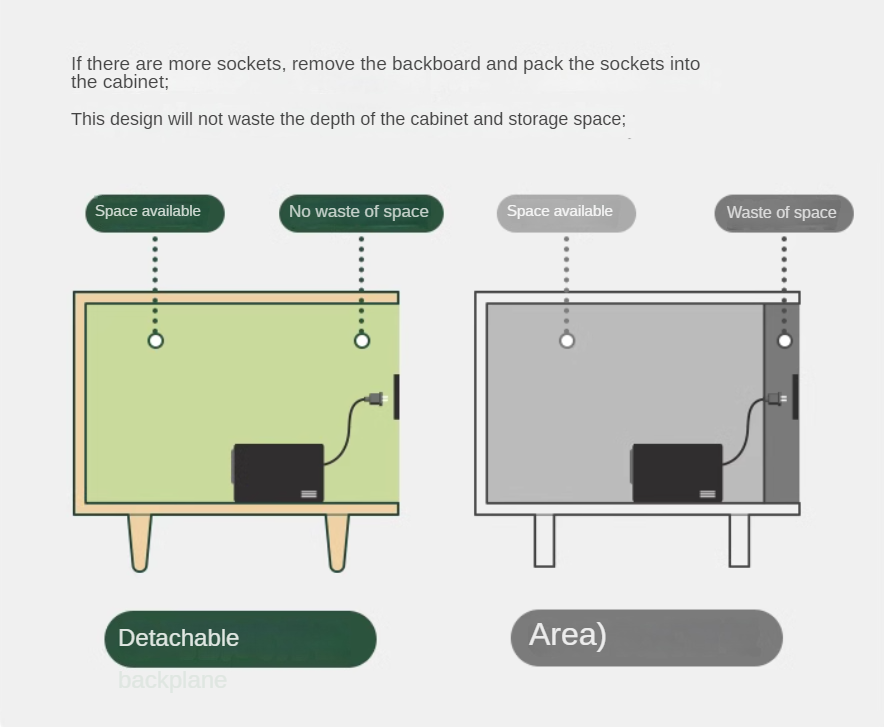 Oak Solid Wood Modern Locker Integrated TV Cabinet.