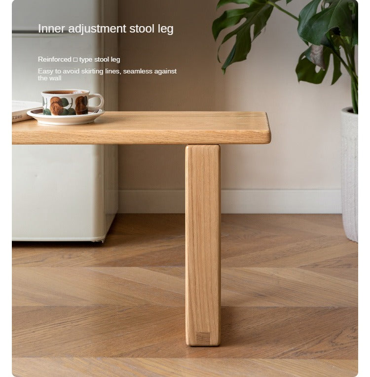 Ash, Oak, Cherry, Beech Solid Wood Long Bed end Bench