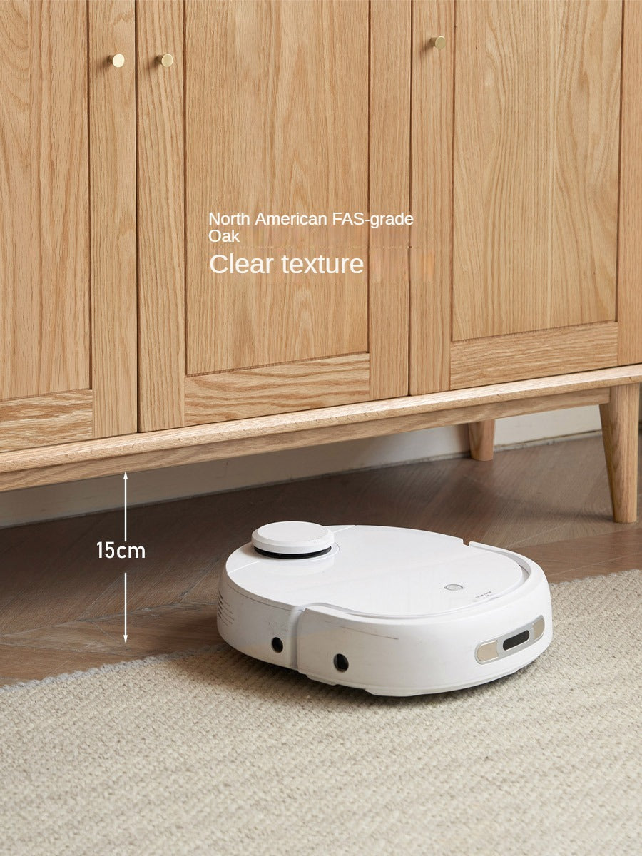 Oak Solid Wood Shoe Cabinet