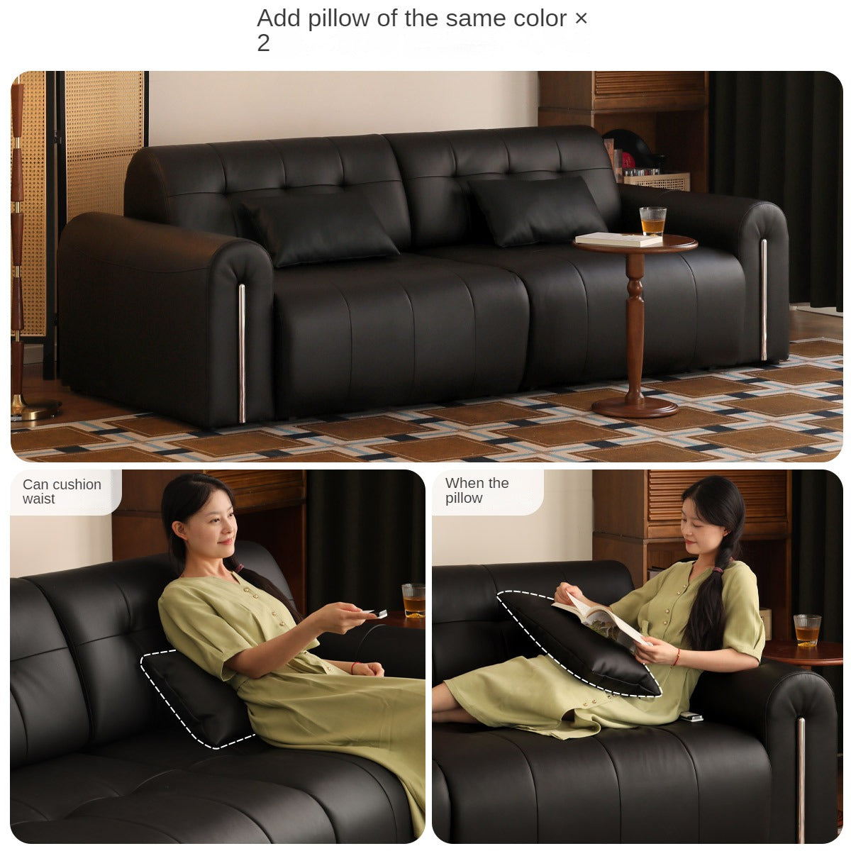Fabric Electric Italian Style Sitting and Sleeping Sofa.
