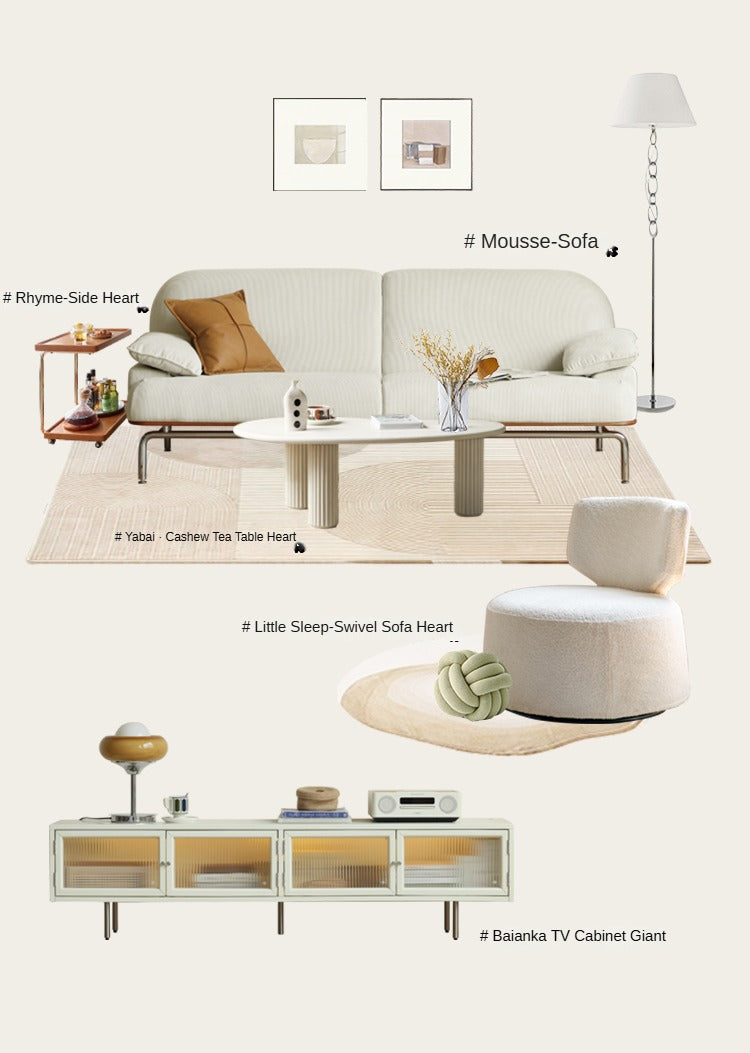 Beech, Ash, Oak, Cherry, Poplar Solid Wood C-type Side Table Modern