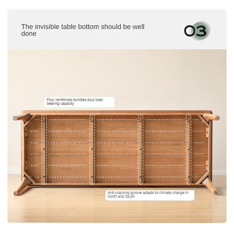 Cherry Solid Wood Large Office Table