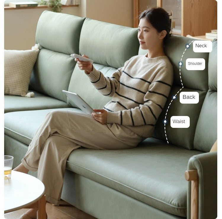 Lux technology green fabriс sofa.
