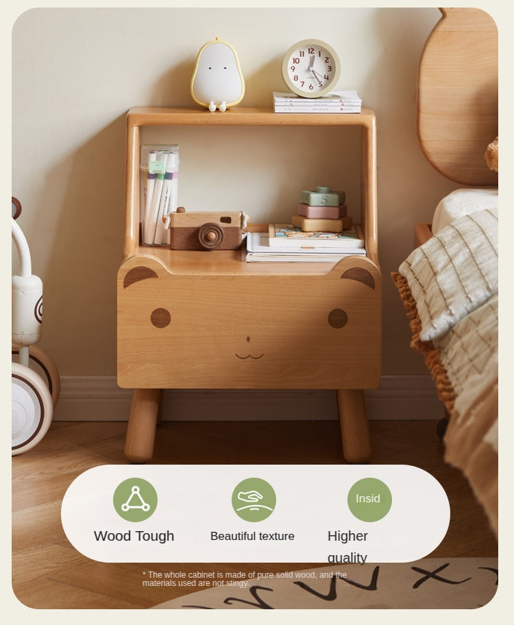 Beech Solid Wood Children's Nightstand